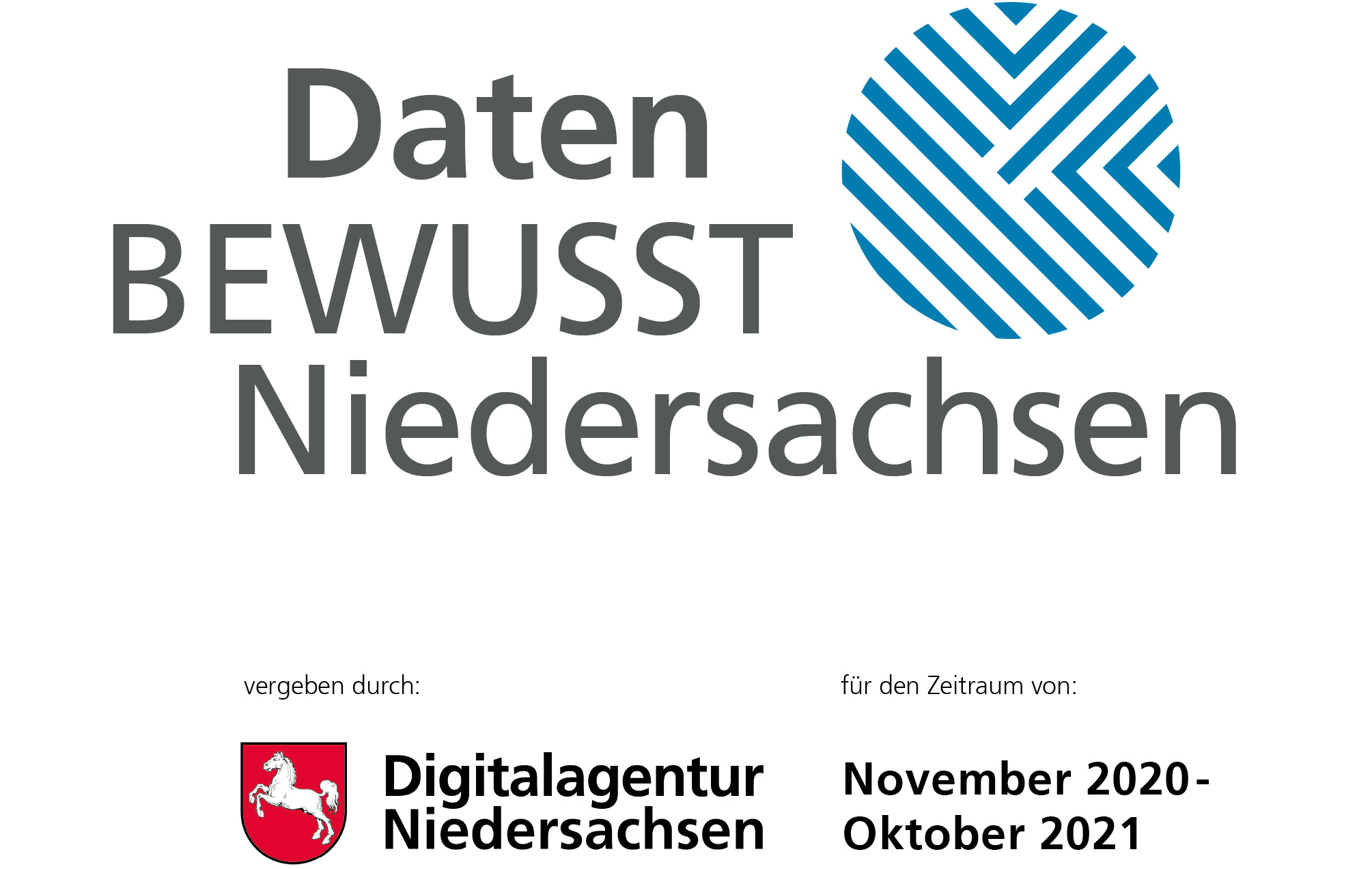 Label Datenbewusst Niedersachen - Digitalagentur Niedersachsen